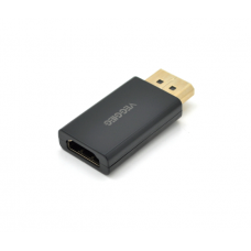 Перехідник VEGGIEG DH Display Port (тато) на HDMI (мама) підтримка 1080p, Black, Пакет