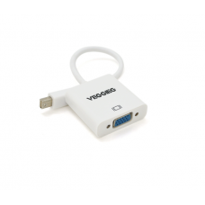 Конвертер VEGGIEG MV-W Display Port (тато) на VGA(мама), 25cm, White, Пакет