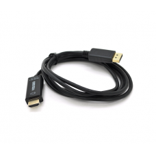 Кабель VEGGIEG DH-402 Display Port (тато) на HDMI (тато) 1.5m, Black, Пакет