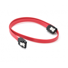 Кабель інтерфейсний VEGGIEG ST301 SATA3.0, 0.5м, прямі роз'єми із засувкою, червоний