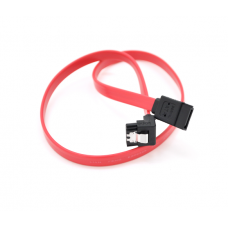 Кабель інтерфейсний VEGGIEG ST307 SATA3.0, 0.5м, загнутий з защіпкою, червоний