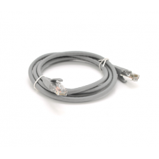 Патч-корд литой VEGGIEG, CCA, UTP, RJ45, Cat.5e, 2m, серый
