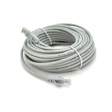 Патч-корд литой VEGGIEG, CCA, UTP, RJ45, Cat.5e, 8m, серый