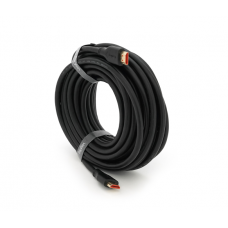 Кабель VEGGIEG HA-10 HDMI-HDMI 4K UHD, 10.0m, v2,0, OD-4.0mm, круглий, Black, коннектор Black-Metal, Box