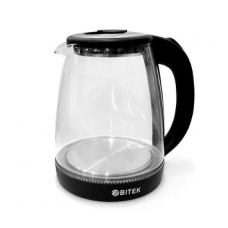 Электрический чайник BITEK BT-3110, с подсветкой, 2400W, 1.8L, Black