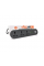 Сетевой фильтр ТВ-Т56, 3 розетки + 3 USB, 2 м, сечение 3х0,75мм, 2500W, Black, Box