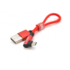 Кабель VEGGIEG UA-20R, Micro-USB, 2.4A, Black, длина 0,2м, BOX