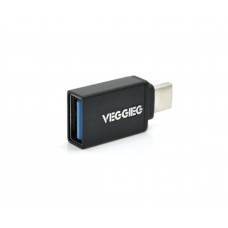 Переходник VEGGIEG OT-B USB3.0(AF) OTG => Type-C(M), Black, Пакет
