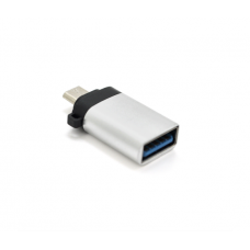 Переходник VEGGIEG TC-113 USB3.0(AF) OTG => microUSB(M), Silver, Пакет