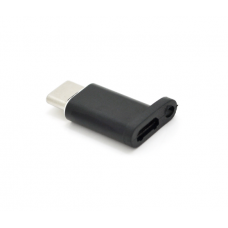 Переходник VEGGIEG TC-101 Type-C(Male) - Micro-USB(Female), Black, Пакет