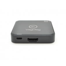 Активний VEGGIEG V-H201 KVM HDMI 2 * 1 спліттер, підтримує 2Kx4K, 30Hz, Black, Box