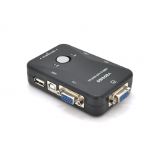 2-портовый KVM свич VEGGIEG K201, переключатель USB, Grey, Blister-Box