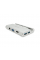 Хаб-конвертор VEGGIEG TC07-S Type-C (тато) на Type-C (мама) + USB3.0 * 3 (мама) + HDMI (мама) + RJ45, 10см, Silver, Box