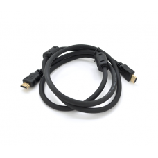 Кабель Ritar Premium PL-HD348 HDMI-HDMI Ultra HD 4K, 1080P, 3.0m, v1,4, OD-7.3mm, с фильтром, круглый Black, коннектор Gold, Box
