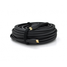 Кабель Ritar Premium PL-HD347 HDMI-HDMI 19+1, Ultra HD 4Kx2K, 2160P, 20.0m, v2,0, OD-8.5mm, с фильтром, круглый Black, коннектор Gold, Box