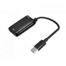 Конвертер Type-C (папа) на HDMI(мама) MHL, Black, Пакет