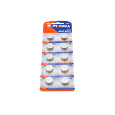 Батарейка щелочная PKCELL 1.5V LR44 / AG13, 10 штук в блистере цена за блистер
