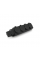 Колодка PiPo PP / SP-4 / 44 / 16B, 16А, 220-240В, IP44, з заглушкою, із заземленням 4 гнізда, каучук, чорний