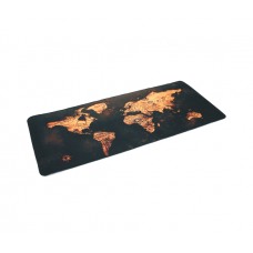 Коврик 300*700 тканевой Карта мира с боковой прошивкой, толщина 2 мм, цвет Brown-orange, Пакет