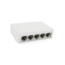Коммутатор JY 5005S 5 портов Ethernet 10 / 100 Мбит / сек. DC 5 . Блок питания 5V в комплекте