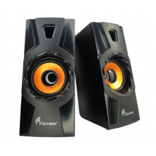 Колонки 2.0 Hotmai HT-09A USB + 3.5mm, 2x2.5W, 20Hz- 18KHz, з регулятором гучності, Black, BOX