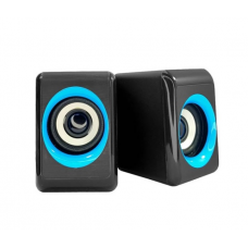 Колонки 2.0 Hotmai HT-208 USB + 3.5mm, 2x2W, 20Hz- 18KHz, з регулятором гучності, Black, BOX, 48