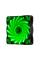 Кулер корпусной 12025 DC sleeve fan 4pin - 120*120*25мм, 12V, 1100об / мин, 15LED, Green