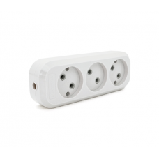 Блок розеток для удлинителя 220V TMBR-3W, 3 гнезда без заземления