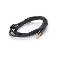 Переходник Type-C(M) => Jack 3.5mm(M), 1м, Black, OEM