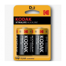 Батарейка лужна KODAK XTRALIFE LR20, 2шт в блістері, ціна за блістер