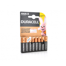 Батарейка щелочная DURACELL LR03 (ААА) MN2400, 8шт в блистере, цена за блистер