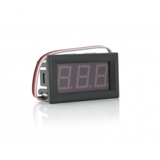 Цифровой вольтметр D-SUN DC 0-30 B влагозащищенный IP65, диапазон измерений 5 -120V, Blue