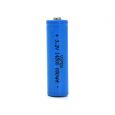 Літій-залізо-фосфатний акумулятор 14500 Lifepo4 Vipow IFR14500 TipTop, 600mAh, 3.2V, Blue