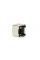 Сетевой разъем RJ45 горизонтальный экранированный с интерфейсом 8P8C под пайку, с индикацией, разъем 16H, Silver