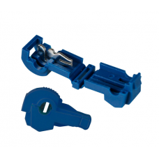 Клеммы T2-образные обжимные быстрого монтажа, 0.75-2.5мм2, 15A, Blue