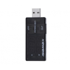 USB тестер Keweisi KWS-10VA напряжения (3-8V) и тока (0-3A), Black