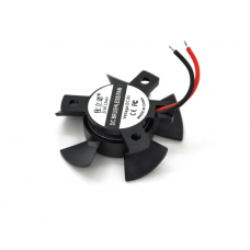 Кулер корпусний JLN3510, 35x35x10mm, 9V / 0.09A / 0.8W, 2-pin, під пайку, Black, OEM.