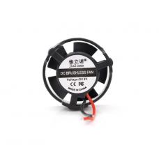 Кулер корпусний JLN2710, 27x27x10mm, 9V / 0.08A / 0.7W, 2-pin, під пайку, Black, OEM