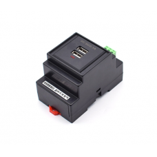 USB-разъем на DIN-рейку, DC5V / 2.1A, 1P, IP22