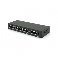 POE коммутатор Merlion 8 POE 10 / 100+2 RJ45 10 / 100 внешний блок питания 52V 1,85A