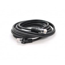 Патч-корд литой RITAR, UTP, RJ45, Cat.6, 5m, чорный , Cu (медь)