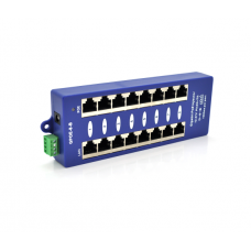 8-портовый POE-инжектор питания, с 8xRJ45 портами Ethernet 10 / 100 / 1000Мбит / с, IEEE802.3af / at, 12-57V, PIN45+ / 78-