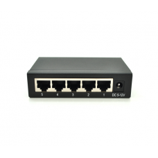 Коммутатор Dinkia DS-1005P 5 портов Ethernet 10 / 100 Мбит / сек, без БП, BOX
