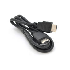 Кабель Merlion HDMI-HDMI HIGH SPEED Premium 1m, v1.4, OD-7.5mm, круглый Black, коннектор Black, (Пакет)