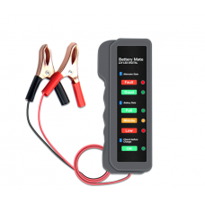Тестер для аккумуляторных батарей BM-310 + крокодиллы, 12V, LED