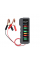 Тестер для аккумуляторных батарей BM-310 + крокодиллы, 12V, LED