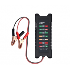 Тестер для аккумуляторных батарей BM-410 + крокодиллы, 12V / 24V, LED