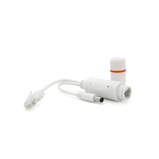 POE спліттер 48V-12V, RJ45 (10 / 100Мбіт) + POE 48V, White