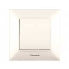 Выключатель Panasonic Arkedia Slim одноклавишный, быстрый монтаж, кремовый