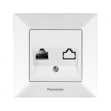 Розетка Panasonic Arkedia Slim компьютерная RJ45 CAT5e, белая